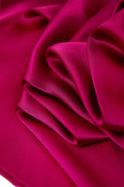 Crimson Maple Robe In Mulberry Silk - Mulled Wine