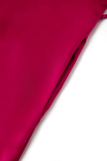 Crimson Maple Robe In Mulberry Silk - Mulled Wine