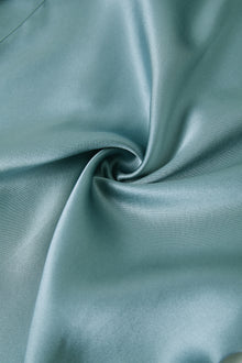 Viridian Lake Robe In Mulberry Silk - Twilight Sea