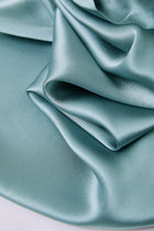 Viridian Lake Robe In Mulberry Silk - Twilight Sea