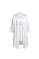 Lunar Glow Chemise and Robe Set In Mulberry Silk - Moonbeam