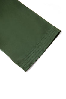 Viridian Lake Chemise and Robe Set In Mulberry Silk - Pine Shadow