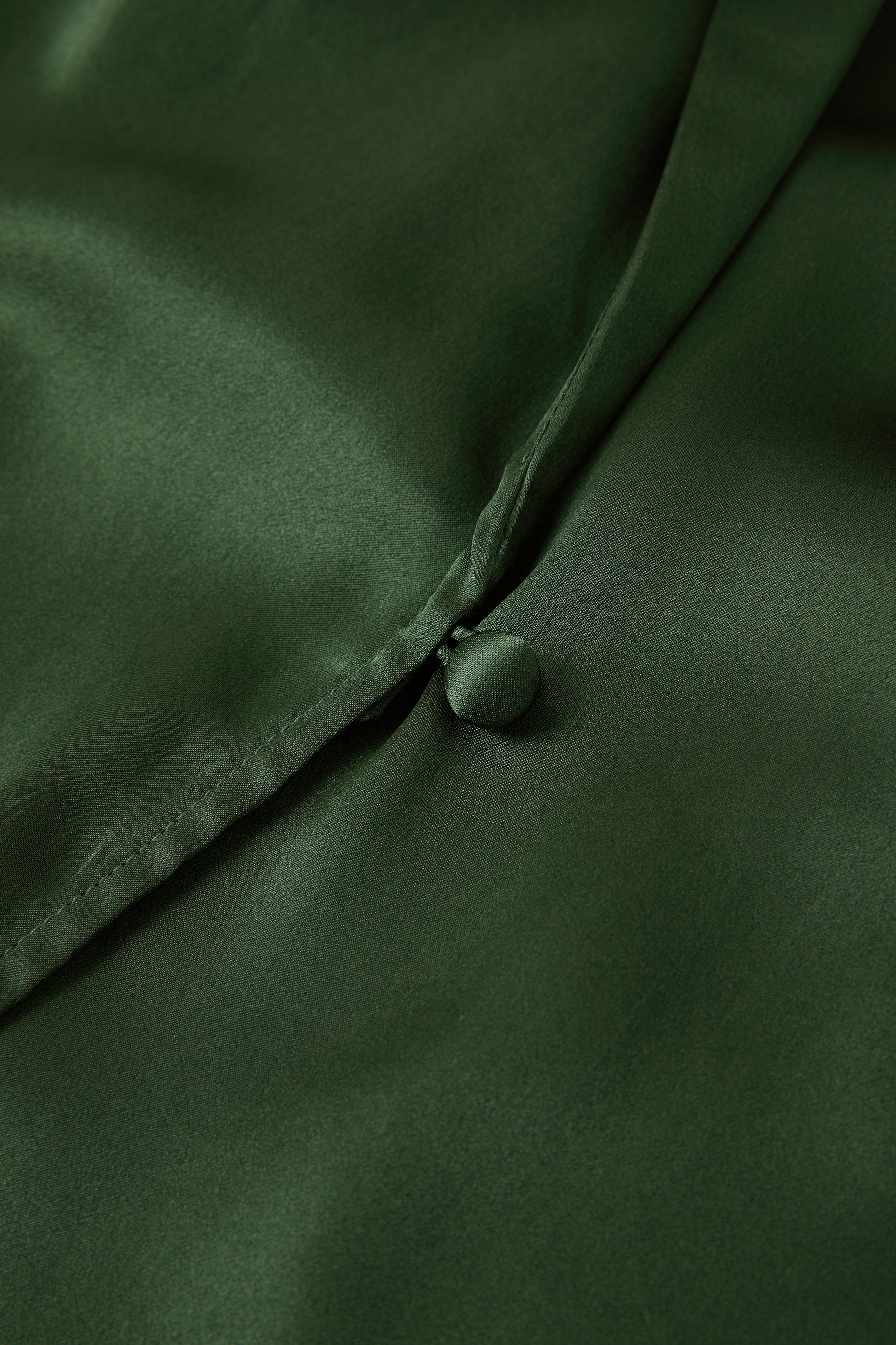 Viridian Lake Chemise and Robe Set In Mulberry Silk - Pine Shadow