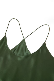 Viridian Lake Chemise and Robe Set In Mulberry Silk - Pine Shadow