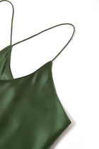 Viridian Lake Chemise and Robe Set In Mulberry Silk - Pine Shadow