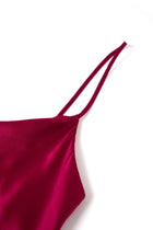Crimson Maple Slip Dress In Mulberry Silk - Mulled Wine