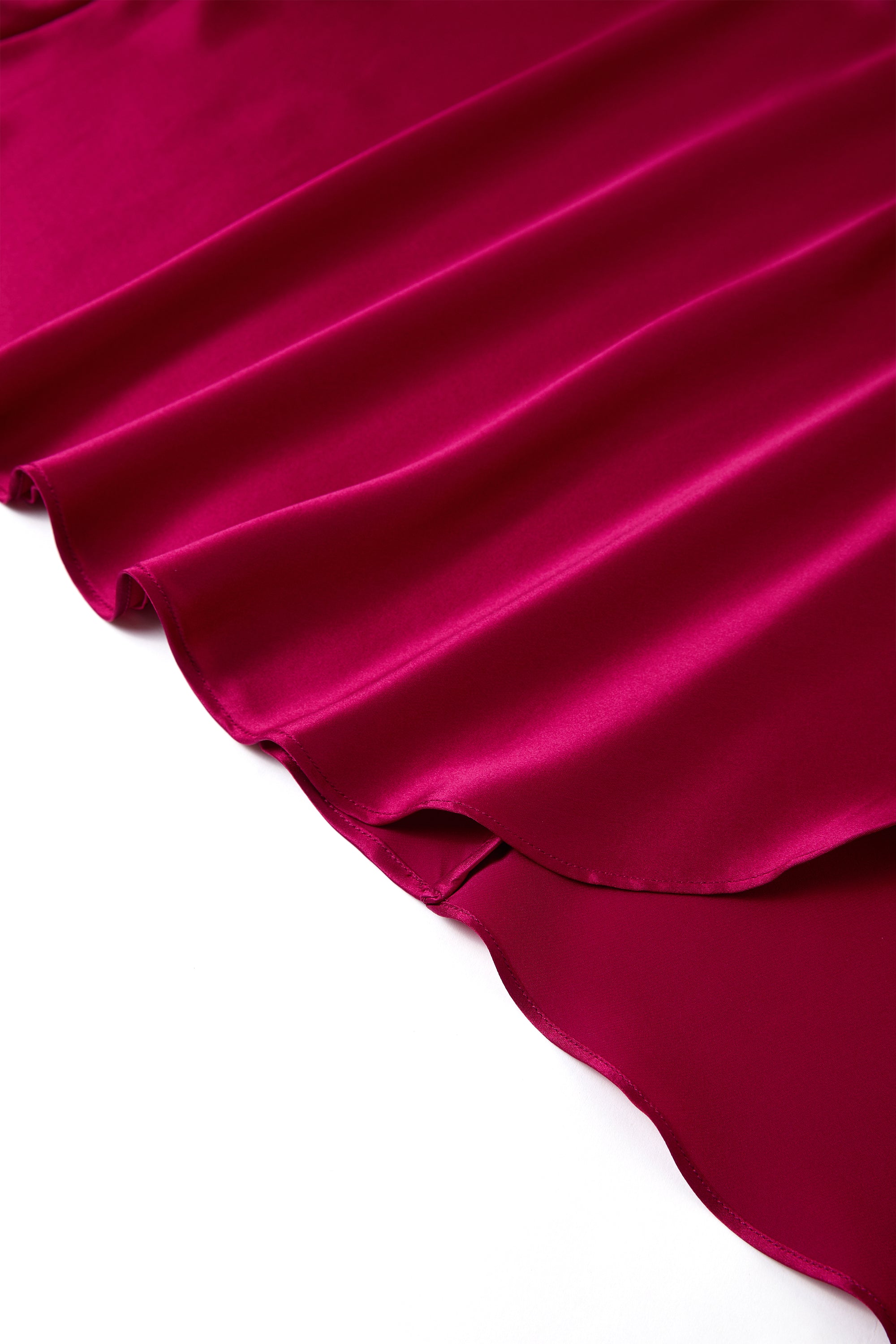 Crimson Maple Slip Dress In Mulberry Silk - Mulled Wine
