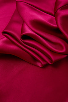 Crimson Maple Slip Dress In Mulberry Silk - Mulled Wine