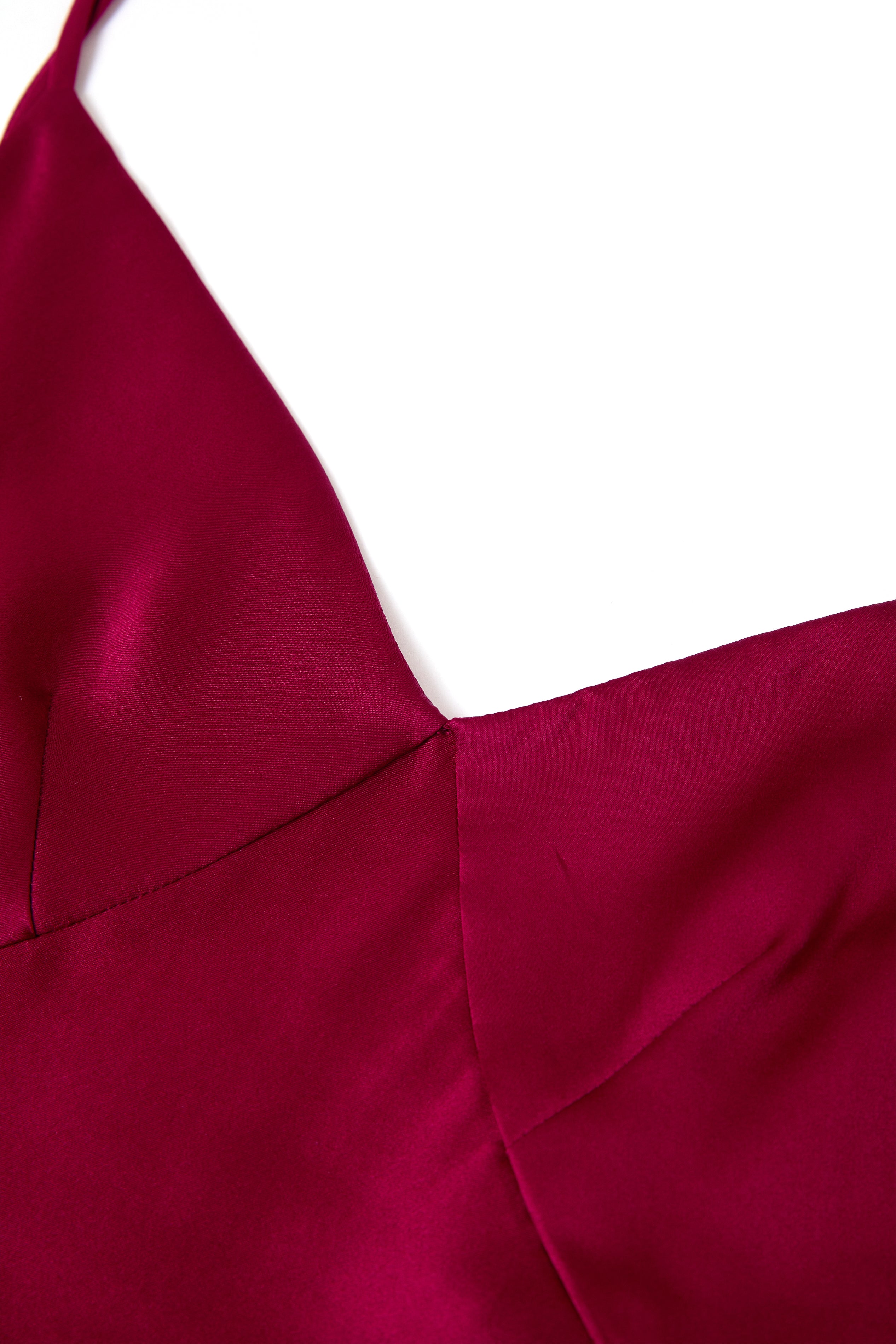 Crimson Maple Slip Dress In Mulberry Silk - Mulled Wine