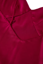 Crimson Maple Slip Dress In Mulberry Silk - Mulled Wine