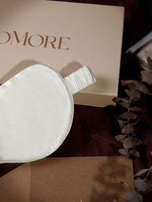 Lunar Glow Eye Mask In Mulberry Silk - Moonbeam
