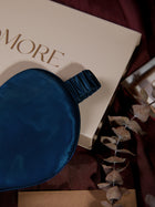 Midnight indigo Eye Mask In Mulberry Silk - Midnight Core