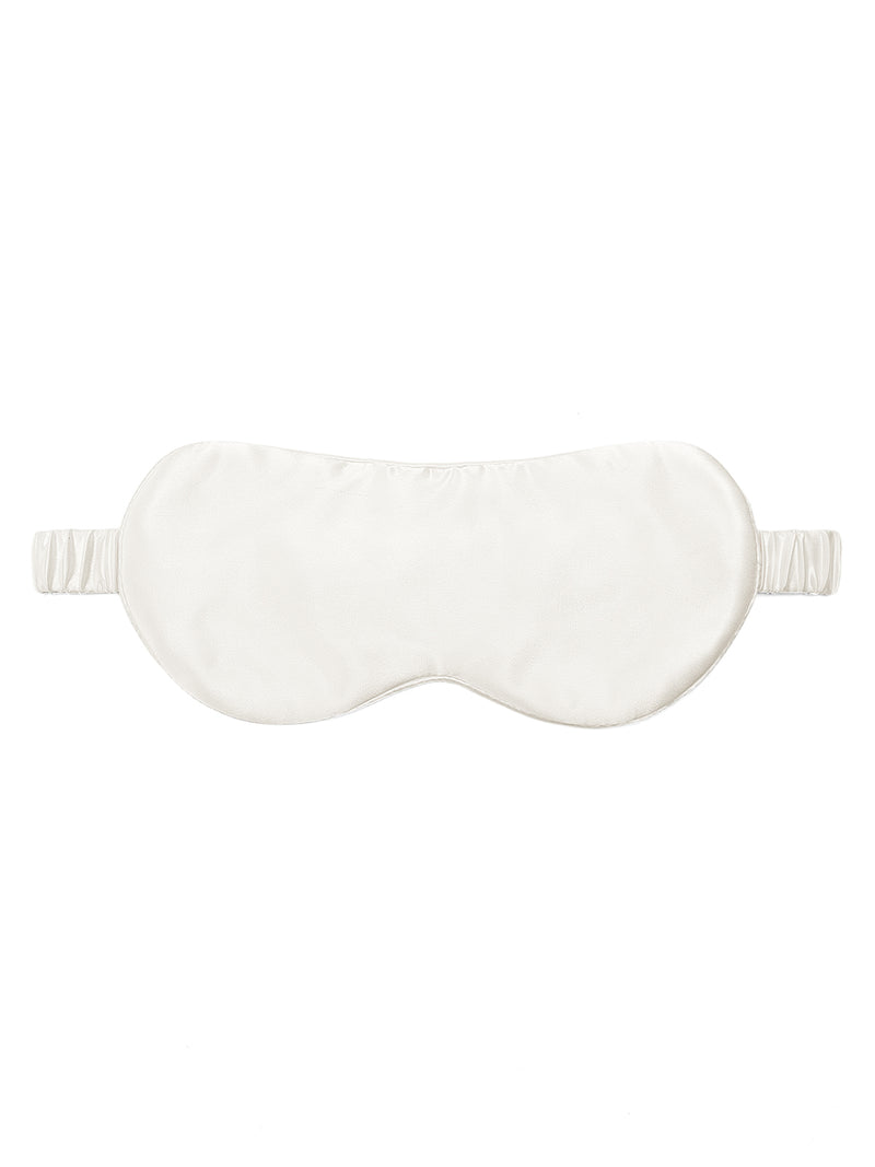 Lunar Glow Eye Mask In Mulberry Silk - Moonbeam