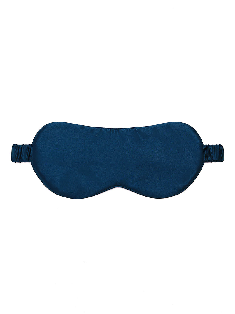 Midnight indigo Eye Mask In Mulberry Silk - Midnight Core