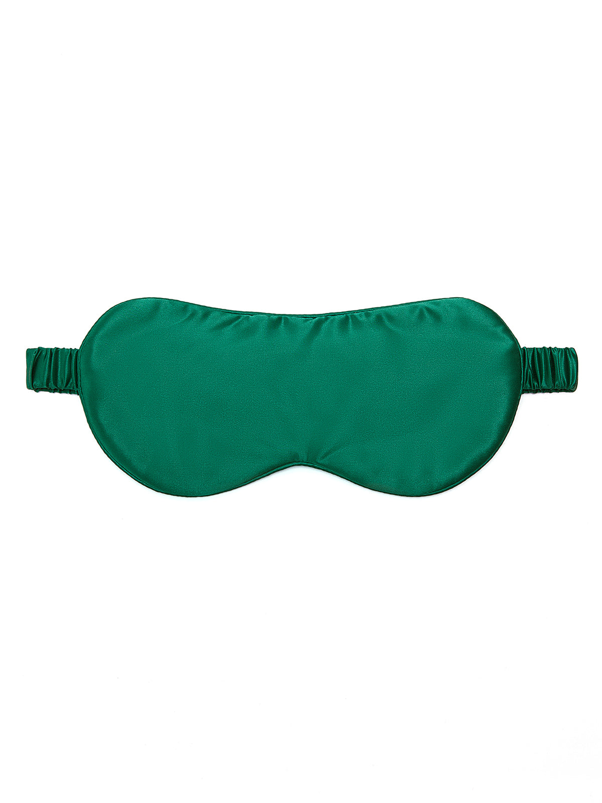 Viridian Lake Eye Mask In Mulberry Silk - Pine Shadow