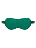 Viridian Lake Eye Mask In Mulberry Silk - Pine Shadow