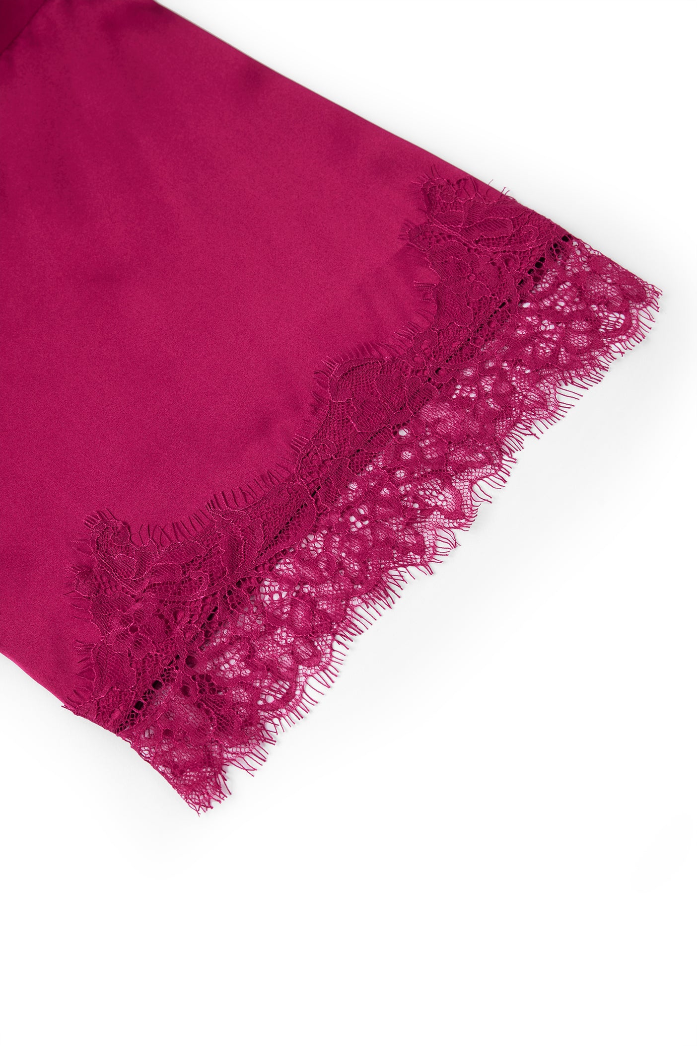 Crimson Maple Robe In Mulberry Silk - Mulled Wine