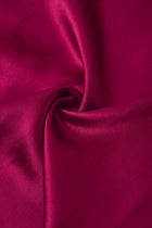 Crimson Maple Robe In Mulberry Silk - Mulled Wine