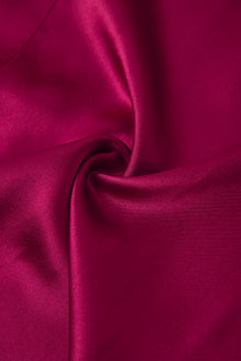 Crimson Maple Robe In Mulberry Silk - Mulled Wine