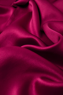 Crimson Maple Robe In Mulberry Silk - Mulled Wine