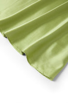 Viridian Lake Slip Dress In Mulberry Silk - Lichen Moss