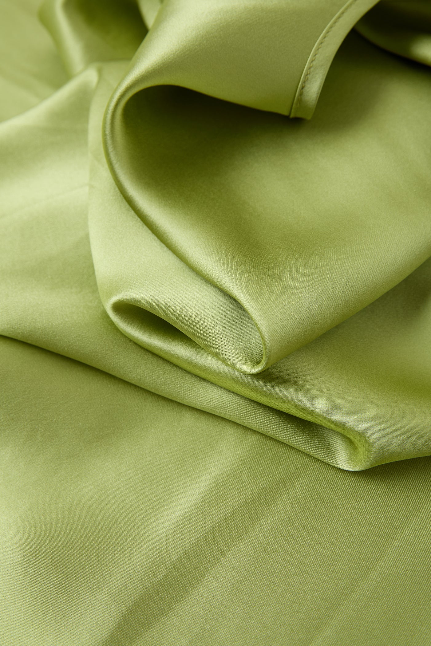 Viridian Lake Slip Dress In Mulberry Silk - Lichen Moss