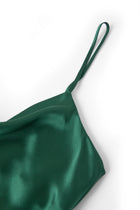 Viridian Lake Midi Slip Dress In Mulberry Silk - Pine Shadow
