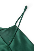 Viridian Lake Midi Slip Dress In Mulberry Silk - Pine Shadow