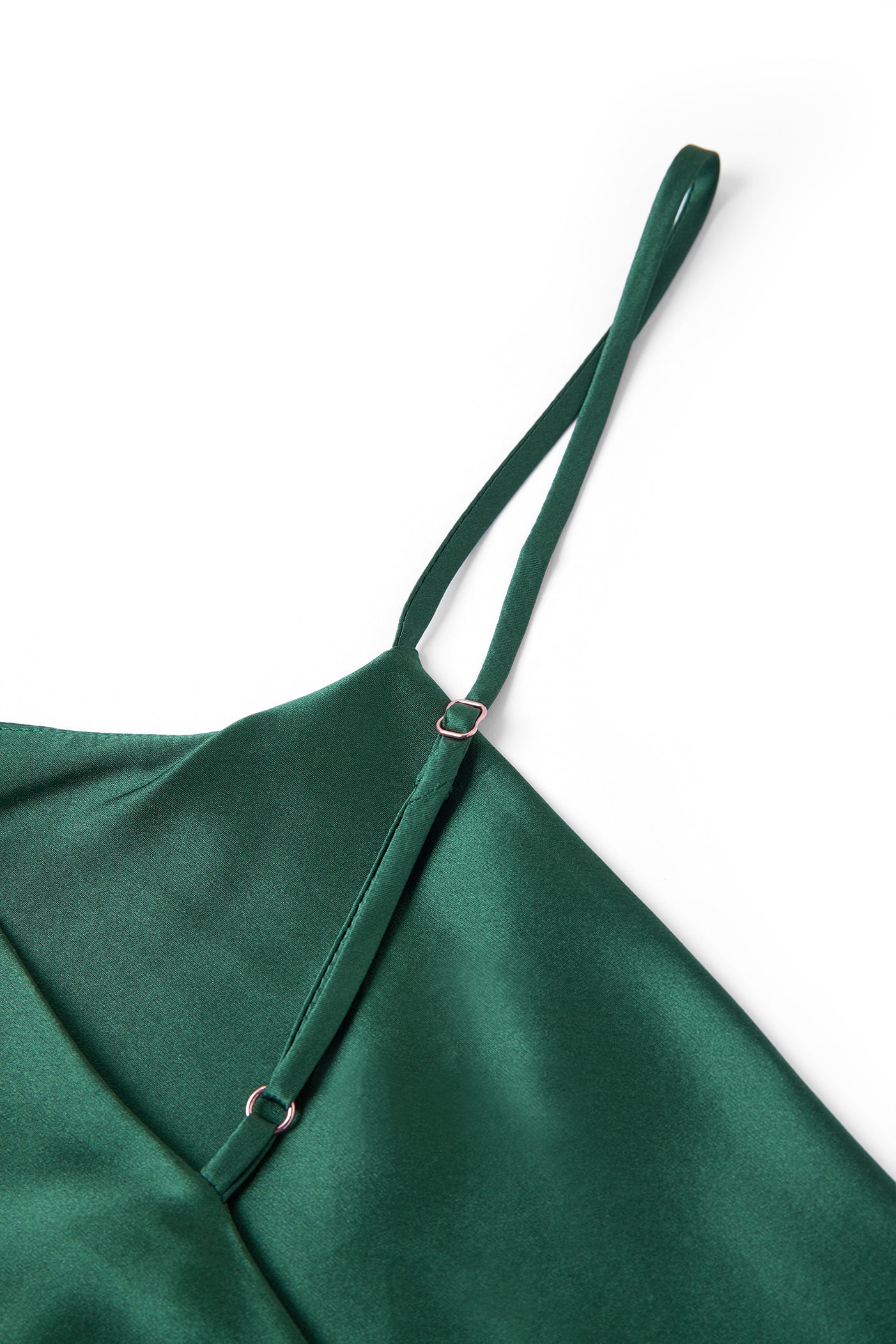 Viridian Lake Midi Slip Dress In Mulberry Silk - Pine Shadow