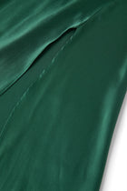Viridian Lake Midi Slip Dress In Mulberry Silk - Pine Shadow