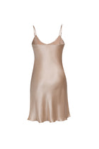 Wheat Shadows Slip Dress In Mulberry Silk - Amber Grain
