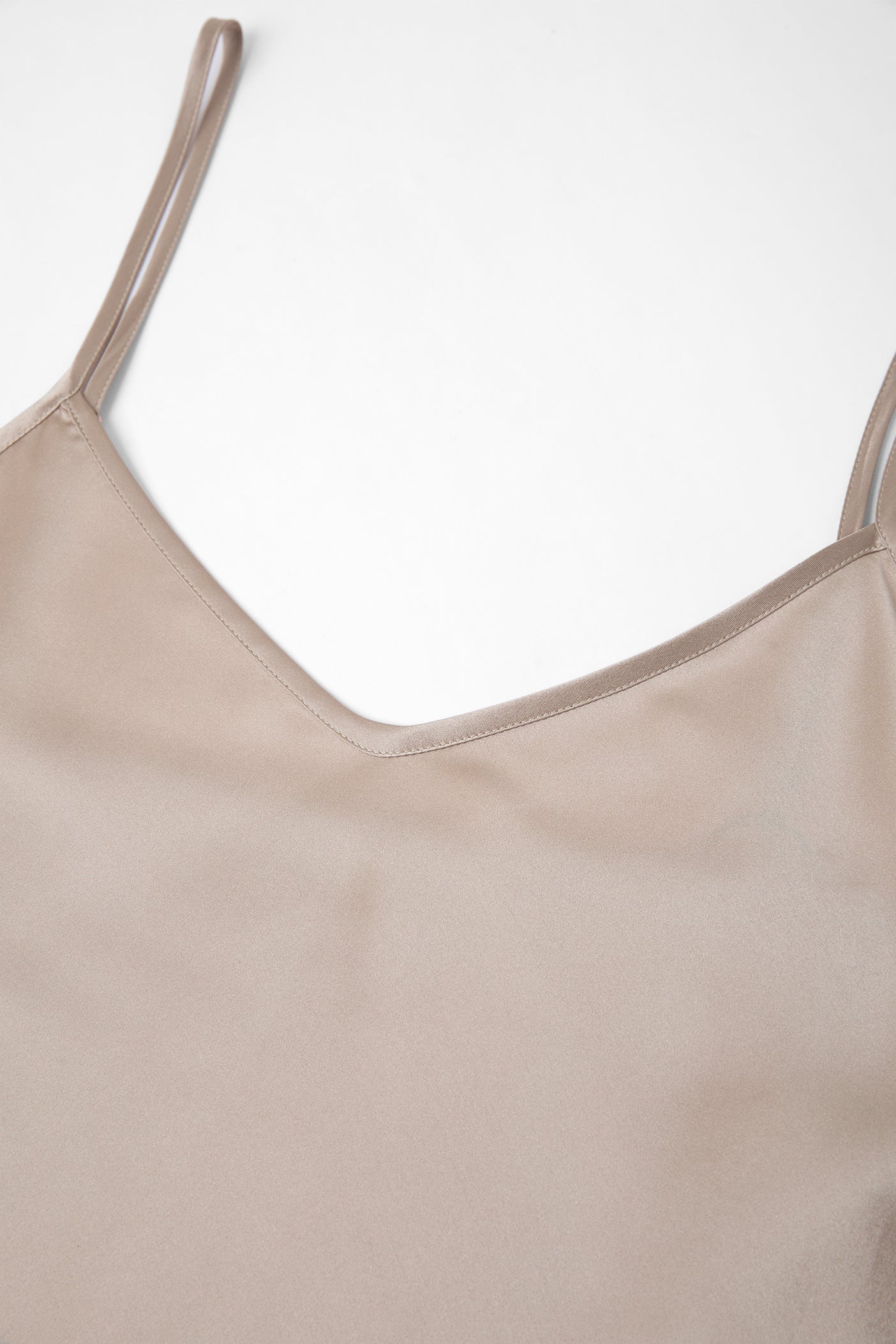 Wheat Shadows Slip Dress In Mulberry Silk - Amber Grain