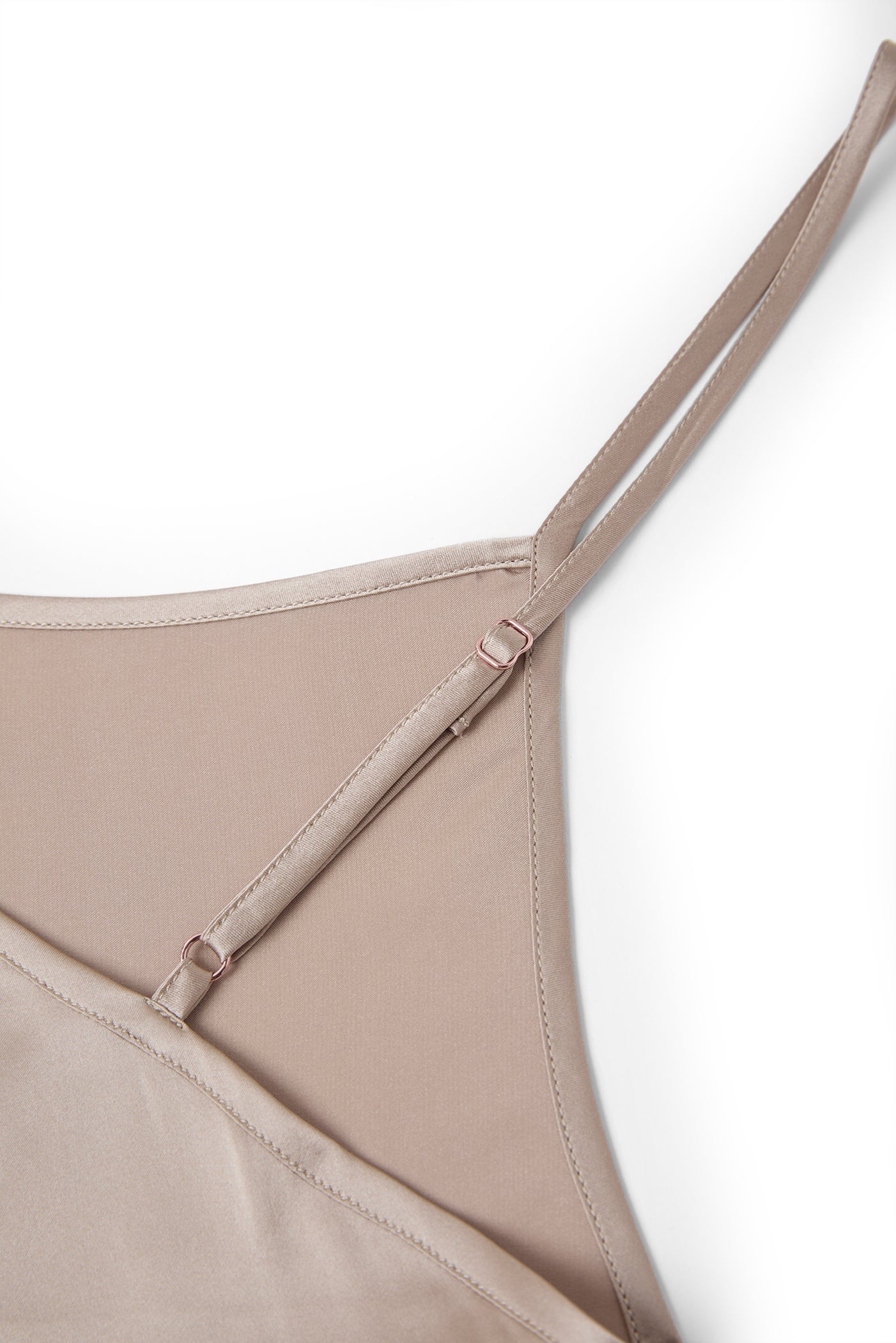 Wheat Shadows Slip Dress In Mulberry Silk - Amber Grain