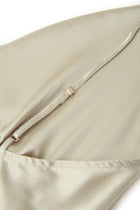 Wheat Shadows Slip Dress In Mulberry Silk - Champagne Breeze
