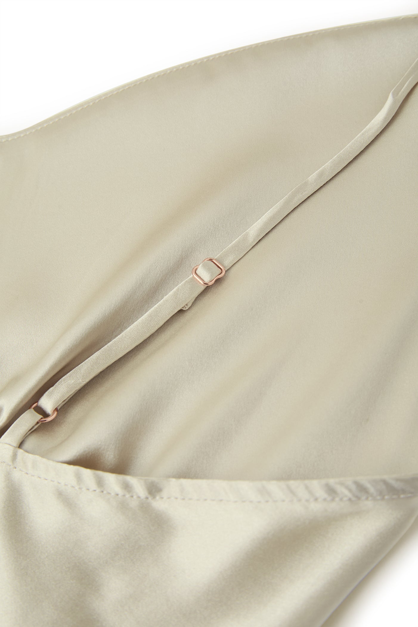 Wheat Shadows Slip Dress In Mulberry Silk - Champagne Breeze