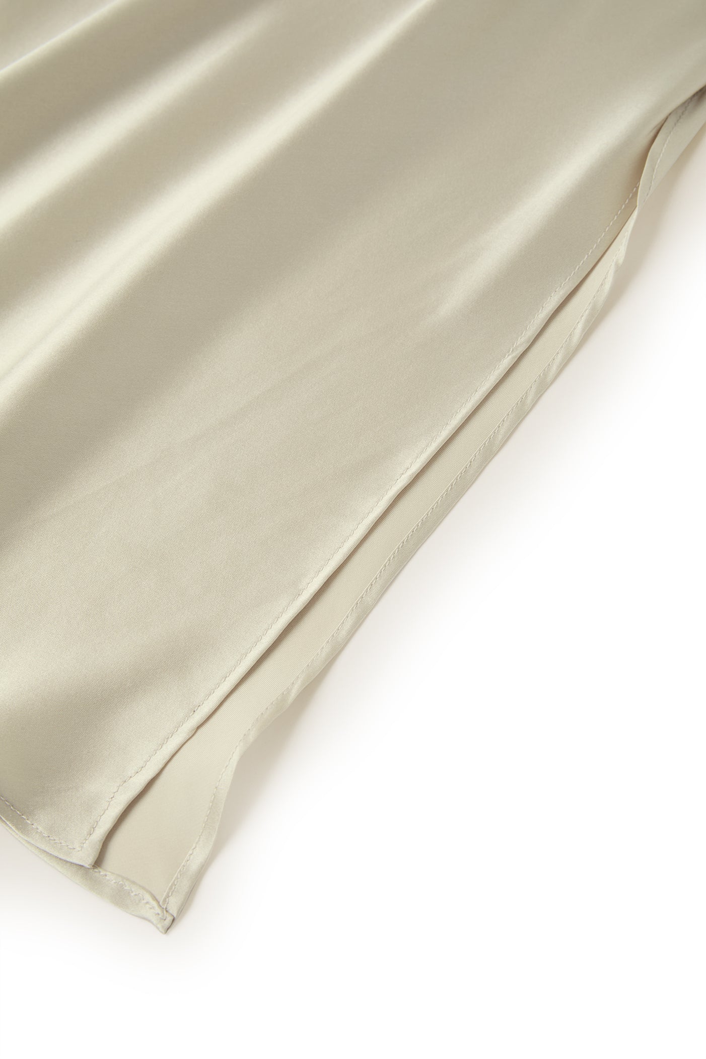 Wheat Shadows Slip Dress In Mulberry Silk - Champagne Breeze