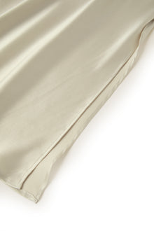 Wheat Shadows Slip Dress In Mulberry Silk - Champagne Breeze