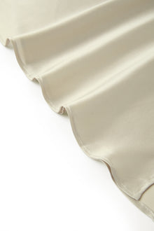 Wheat Shadows Slip Dress In Mulberry Silk - Champagne Breeze