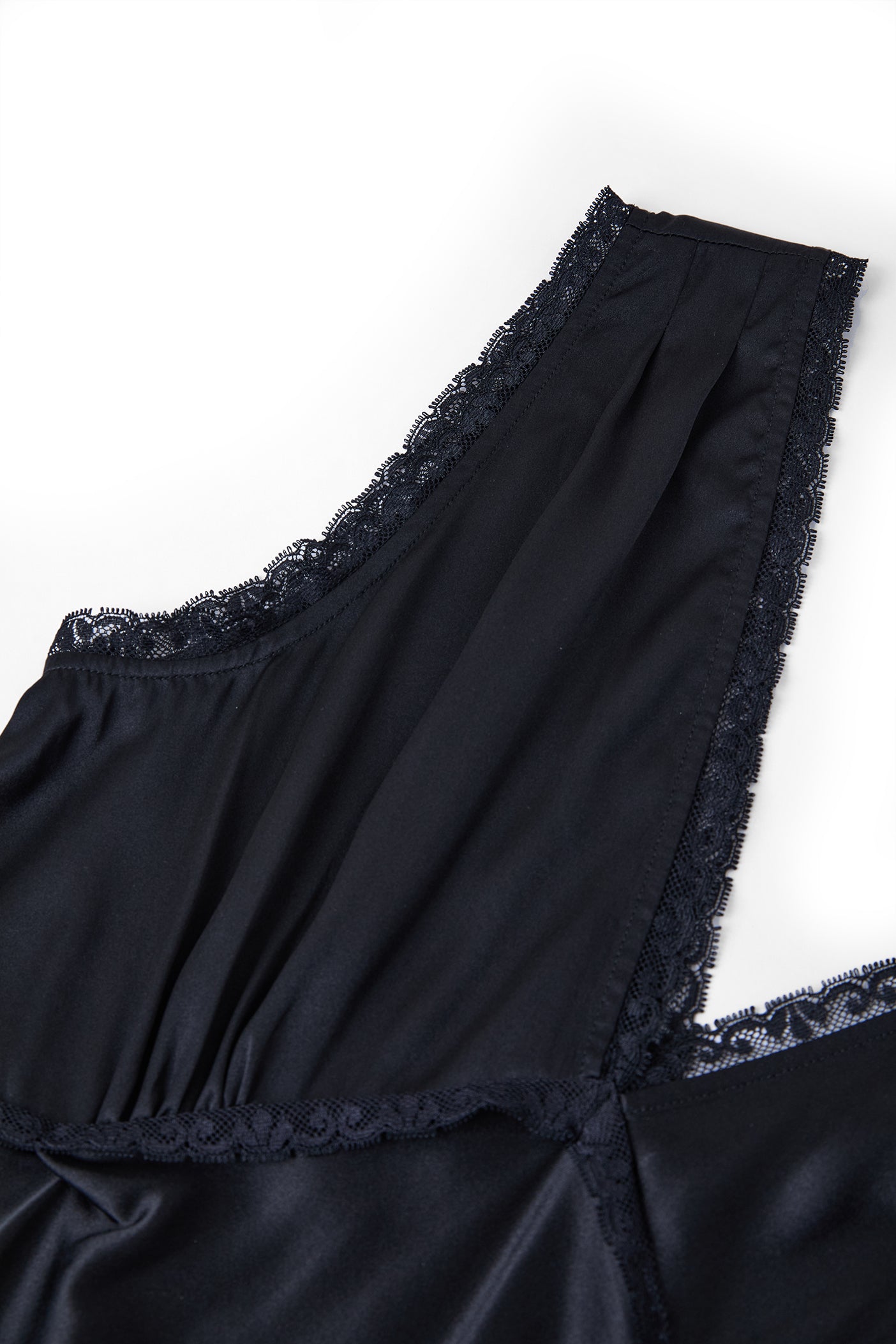 Midnight indigo Slip Dress In Mulberry Silk - Onyx Night