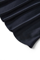Midnight indigo Slip Dress In Mulberry Silk - Onyx Night