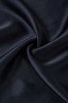 Midnight indigo Slip Dress In Mulberry Silk - Onyx Night