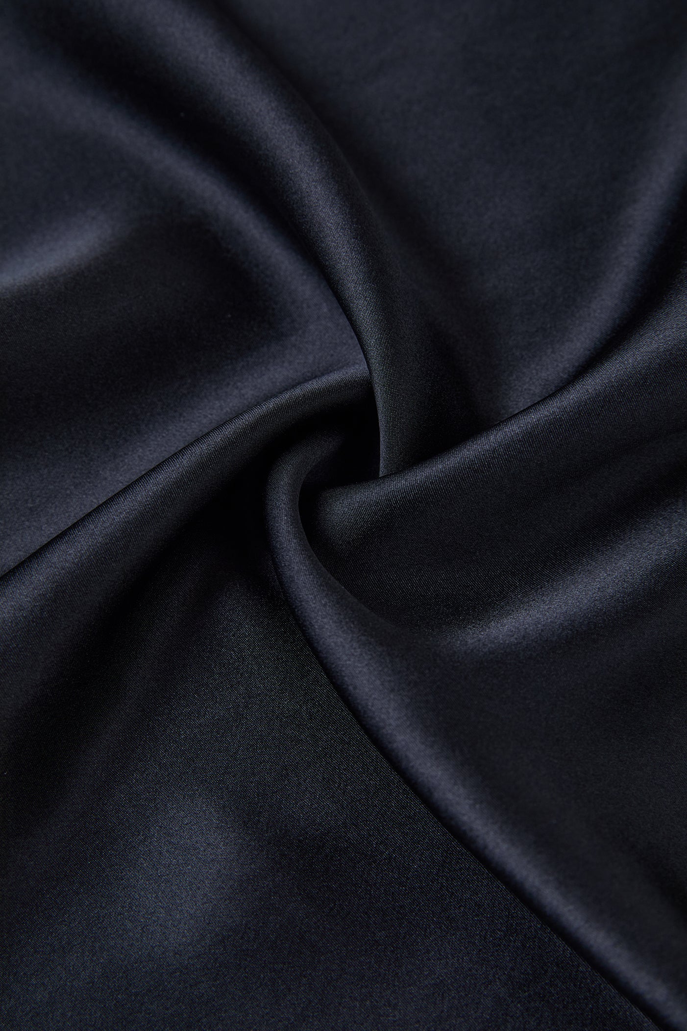 Midnight indigo Slip Dress In Mulberry Silk - Onyx Night