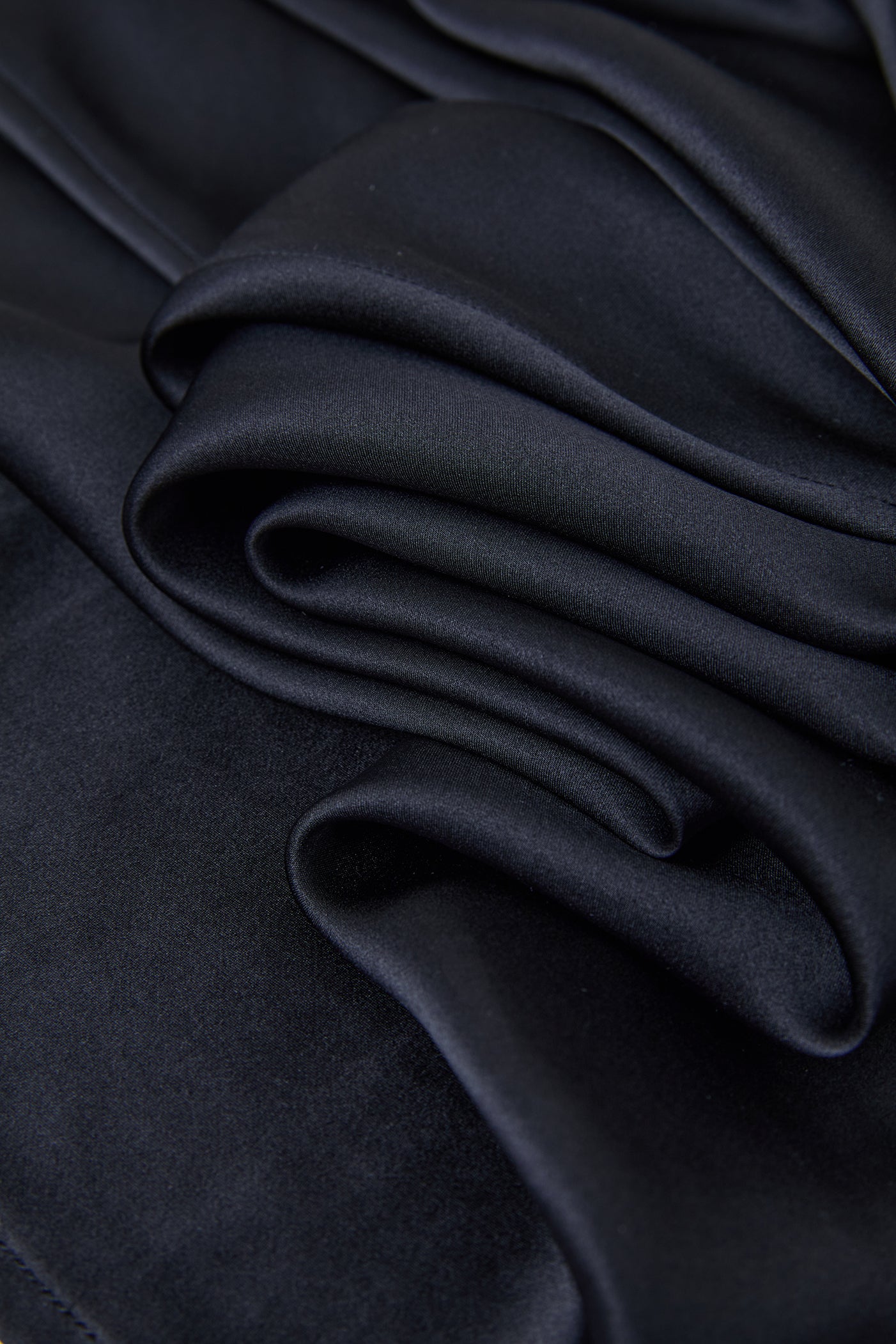 Midnight indigo Slip Dress In Mulberry Silk - Onyx Night