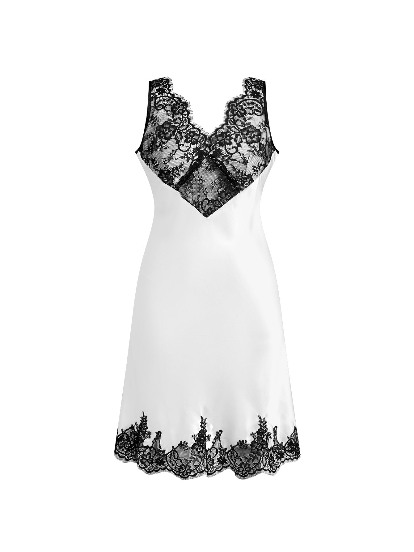 Lunar Glow Lace Slip Dress In Mulberry Silk - Lunar Halo