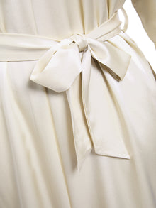 Wheat Shadows Robe In Mulberry Silk - Field Straw