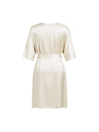 Wheat Shadows Robe In Mulberry Silk - Field Straw