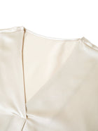 Wheat Shadows Robe In Mulberry Silk - Field Straw