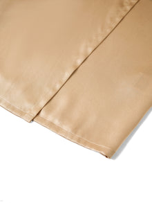 Wheat Shadows Robe In Mulberry Silk - Sunlit Chaff