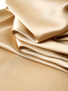 Wheat Shadows Robe In Mulberry Silk - Sunlit Chaff