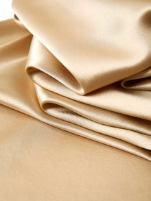 Wheat Shadows Robe In Mulberry Silk - Sunlit Chaff